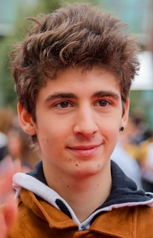 This is the Avatar Image for the BABY Favij (kid) (italian youtuber) AI Voice and Text to Speech Generator